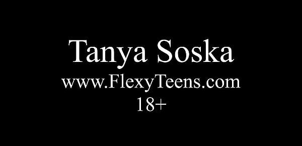  Pink socks and flexible legs with pussy teen Tanya Soska